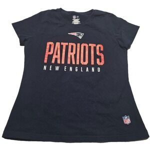 NFL Team Apparel New England Patriots Short Sleeve T-Shirt Women's Large